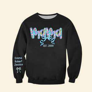 Personalized Gifts For Mom 3D Shirt Mama Flower Bow 03kapu250325-Homacus