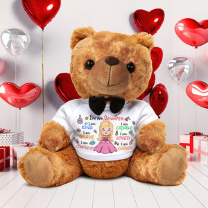 Personalized Gifts For Princess Kids Bear With Shirt 05naqn130225-Homacus