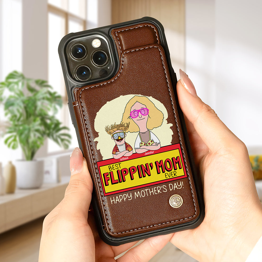 Personalized Gifts For Mom Leather Flip Wallet Phone Case 06kaqn200225hg-Homacus