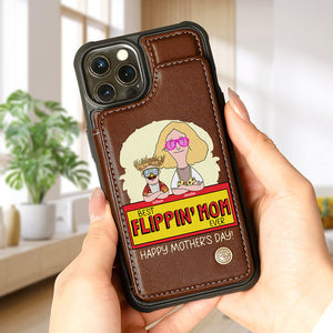 Personalized Gifts For Mom Leather Flip Wallet Phone Case 06kaqn200225hg-Homacus