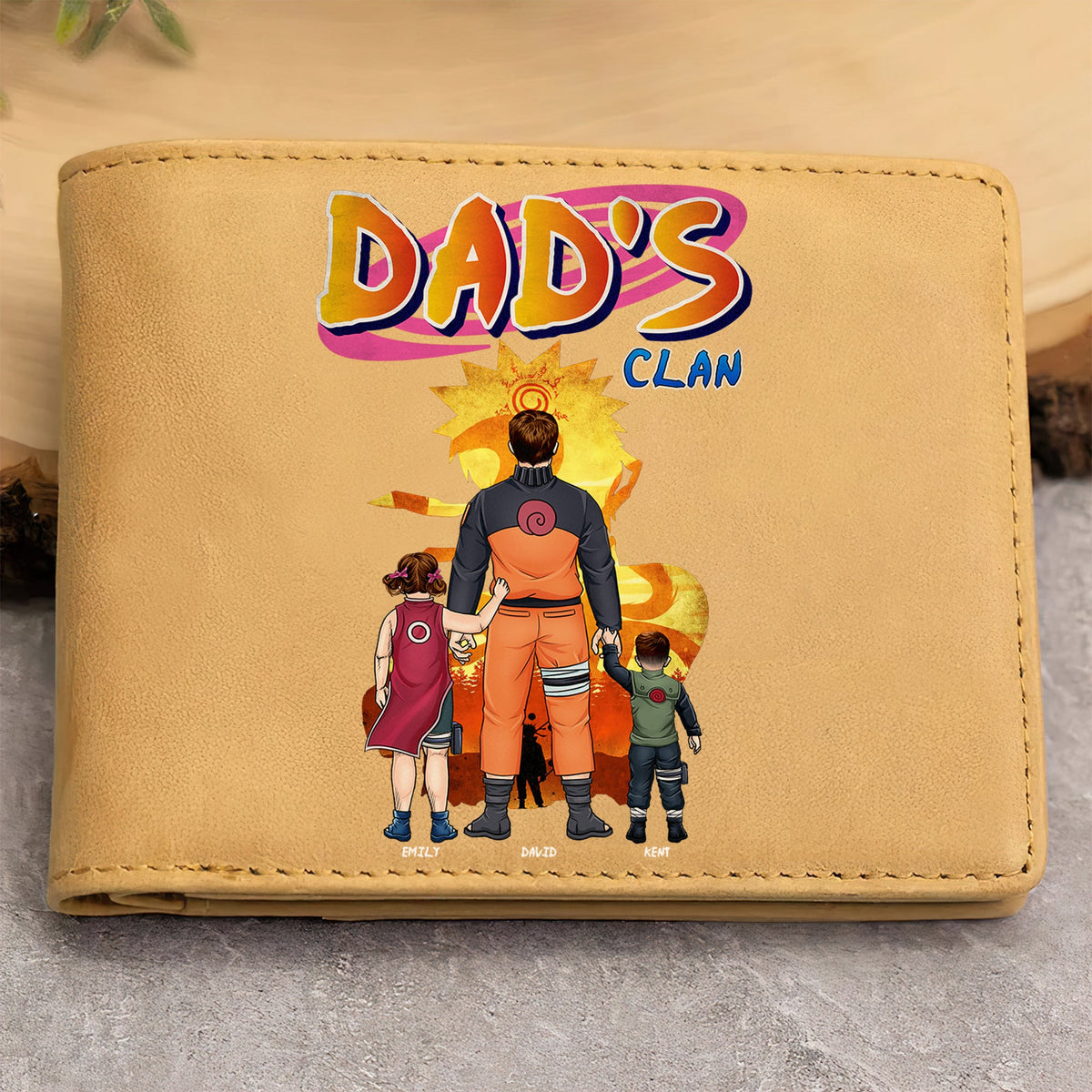 Personalized Gifts For Dad PU Leather Wallet 07qhqn130524pa-Homacus