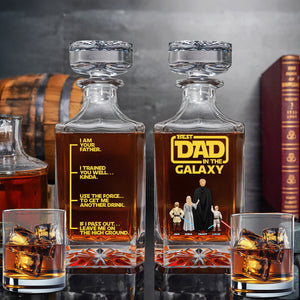 Galaxy Dad Whiskey Bottle - Personalized Christmas Gifts For Dad 01TOTN060525HHHG-Homacus