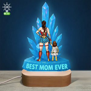 Super Mom LED Light Personalized Gifts For Mom 051OHDT190425PA-Homacus
