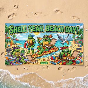 Shell Yeah, Beach Day Beach Towel - Personalized Gifts 04tyqn160726-Homacus