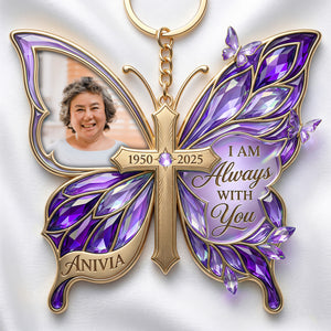 Custom Photo Loving Memory Butterfly Keychain - Personalized Gifts For Loved Ones 02patn060426-Homacus