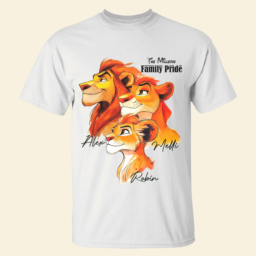 Personalized Gifts For Family Shirt, Lion Family Pride 02qhdt140325-Homacus