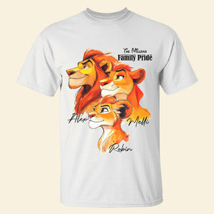 Personalized Gifts For Family Shirt, Lion Family Pride 02qhdt140325-Homacus
