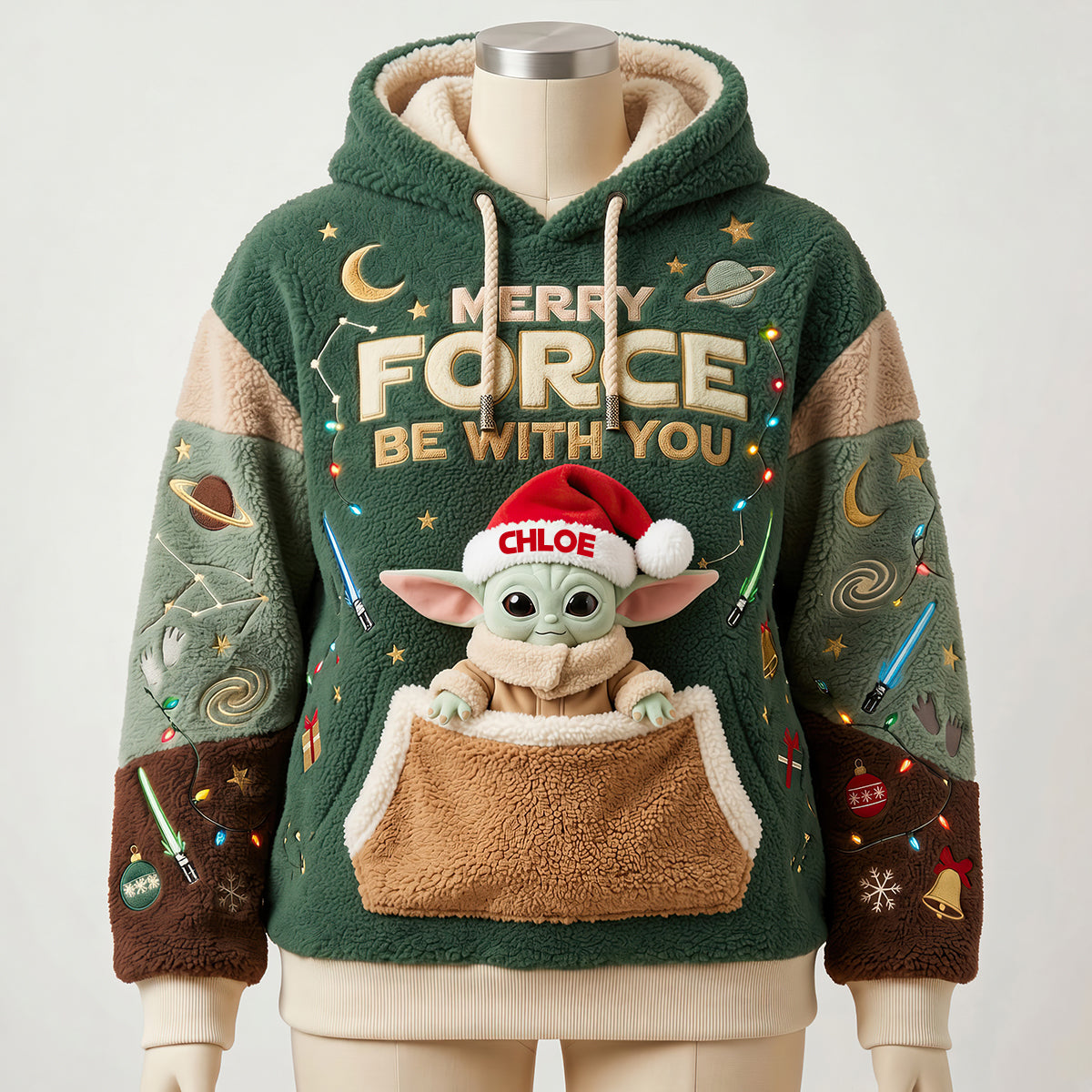Merry Force Be With You Shirt - Personalized Gifts For Christmas Universe Theme Shirt 04NADT170926
