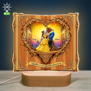 Enchanted Couple Book LED Light - Personalized Gift For Couple 02OHPU080725-Homacus
