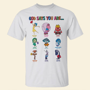 Gifts For Autistics Shirt 02hutn240225 God Say You're Beautiful, Strong And Unique-Homacus