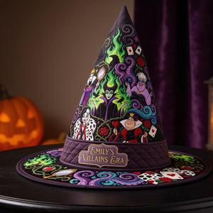 Dark Enchantress Quilted Witch Hat - Personalized Halloween Gifts 02hadt130826