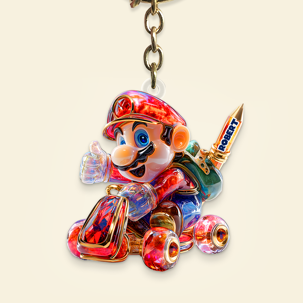 Personalized Gifts For Car Game Fans Keychain, Back To School 05TGPU170625-Homacus