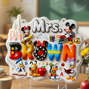 Cute Alphabet Welcome Classroom Sign - Personalized Gifts For Teachers 05QHDT230726