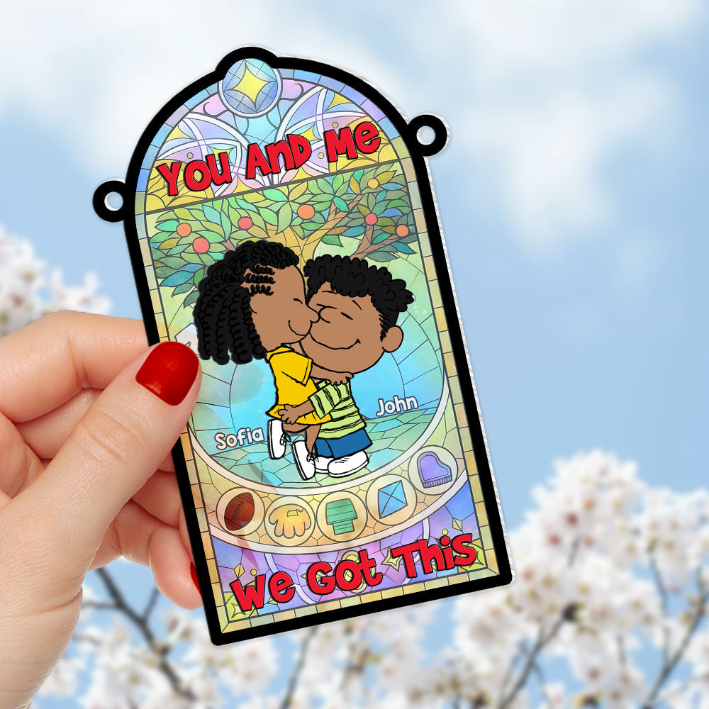 Personalized Gifts For Couple Suncatcher Ornament 01OHMH060125HG-Homacus
