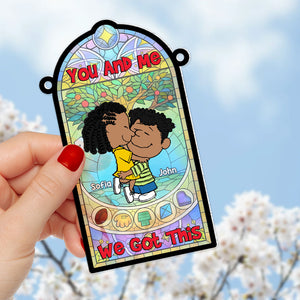 Personalized Gifts For Couple Suncatcher Ornament 01OHMH060125HG-Homacus