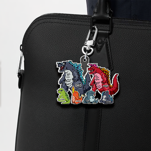 Personalized Gifts For Family Keychain Power Monster 021QHHU030625TM-Homacus