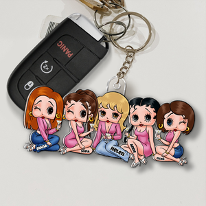 Besties Keychain - Personalized Gifts For Friends 02QHHU020525HH-Homacus