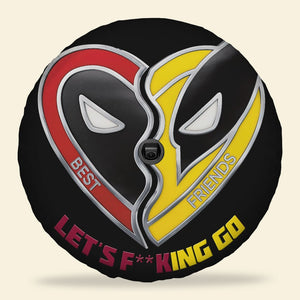 Personalized Gifts For Fans Tire Cover 01xqqn150724 Besties Friends Holding Each Other-Homacus