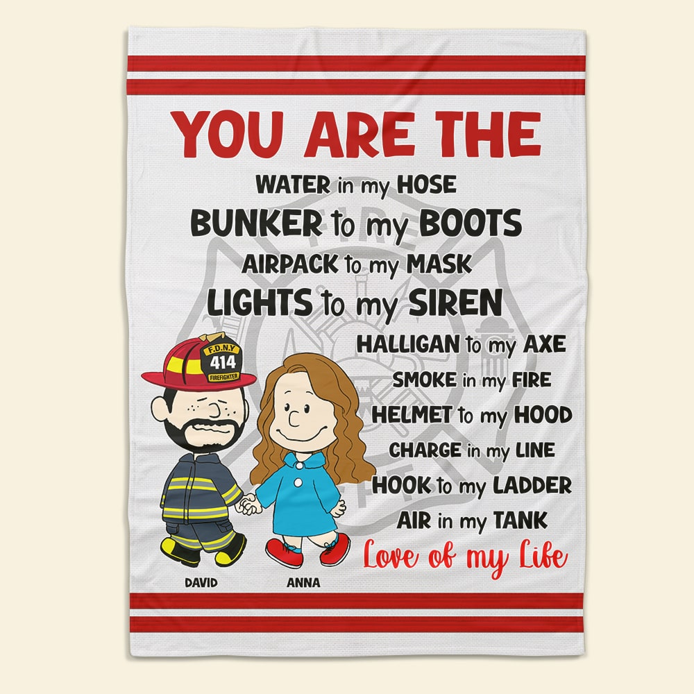 Personalized Gifts For Firefighter Couple Blanket 02qhtn080125da-Homacus