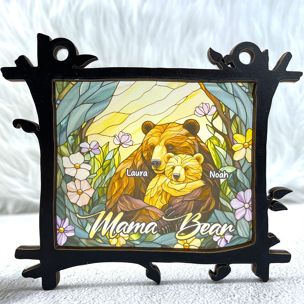 Personalized Gifts For Mom Suncatcher Ornament, Mama Bear Hug 04qhti060325-Homacus
