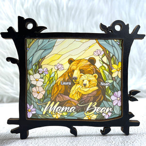 Personalized Gifts For Mom Suncatcher Ornament, Mama Bear Hug 04qhti060325-Homacus