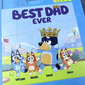 Dog Dad Sliding Puzzle - Personalized Gifts For Dad 04natn160425-Homacus