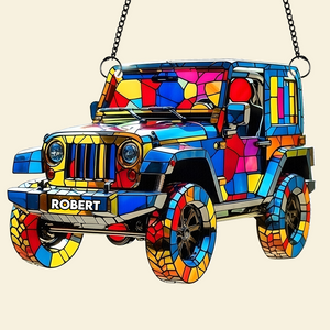 Dazzling Adventure Car Suncatcher - Personalized Gifts For Off-road Lovers 03TGPU080725-Homacus