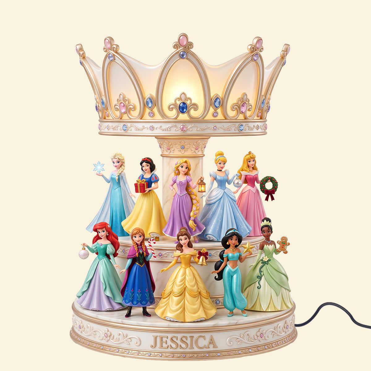 Lovely Fairy Tale Princesses Light Box - Personalized Christmas Gifts 09natn211026-Homacus