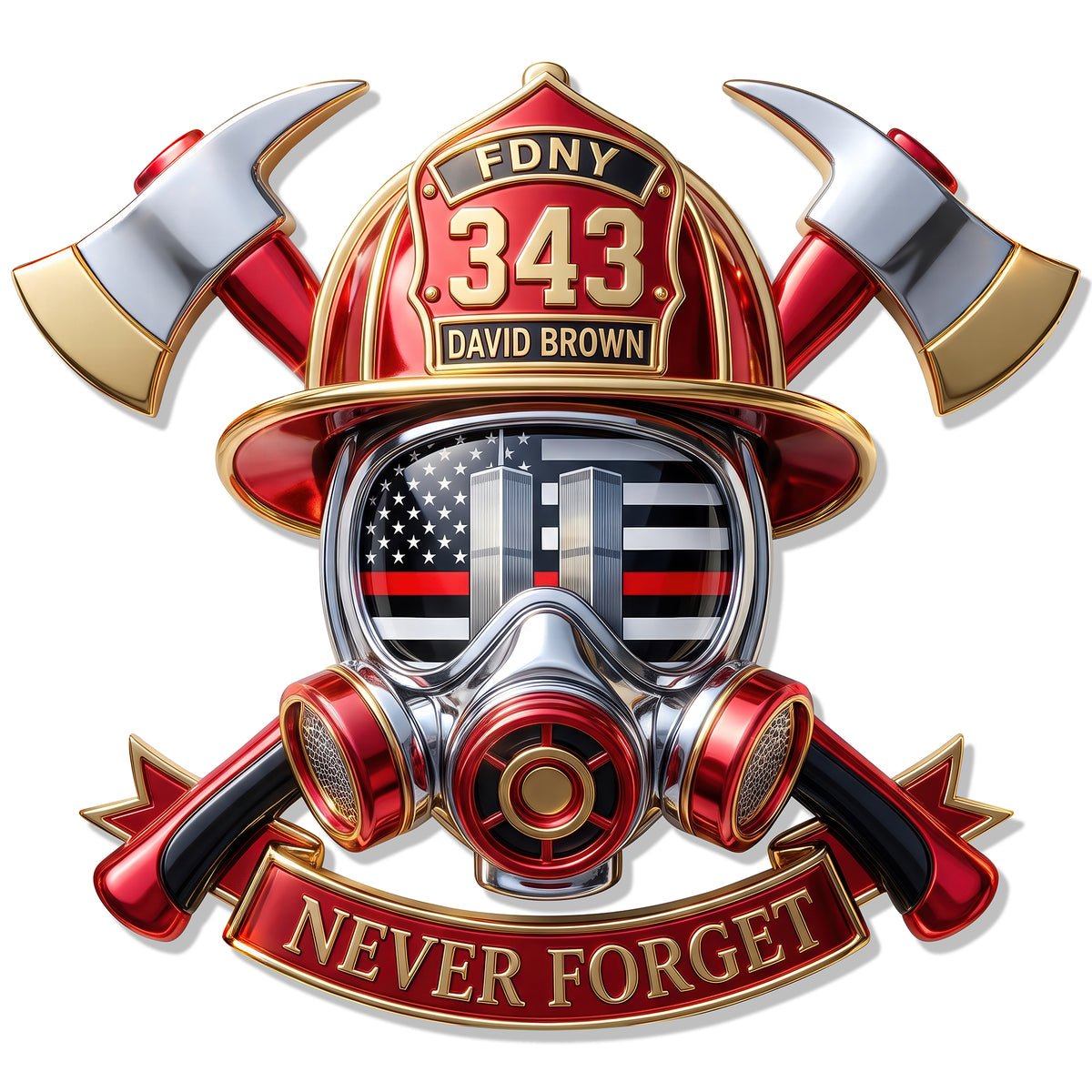 Never Forget Cut Metal Sign - Personalized Gifts For Firefighter 01huqn280726-Homacus