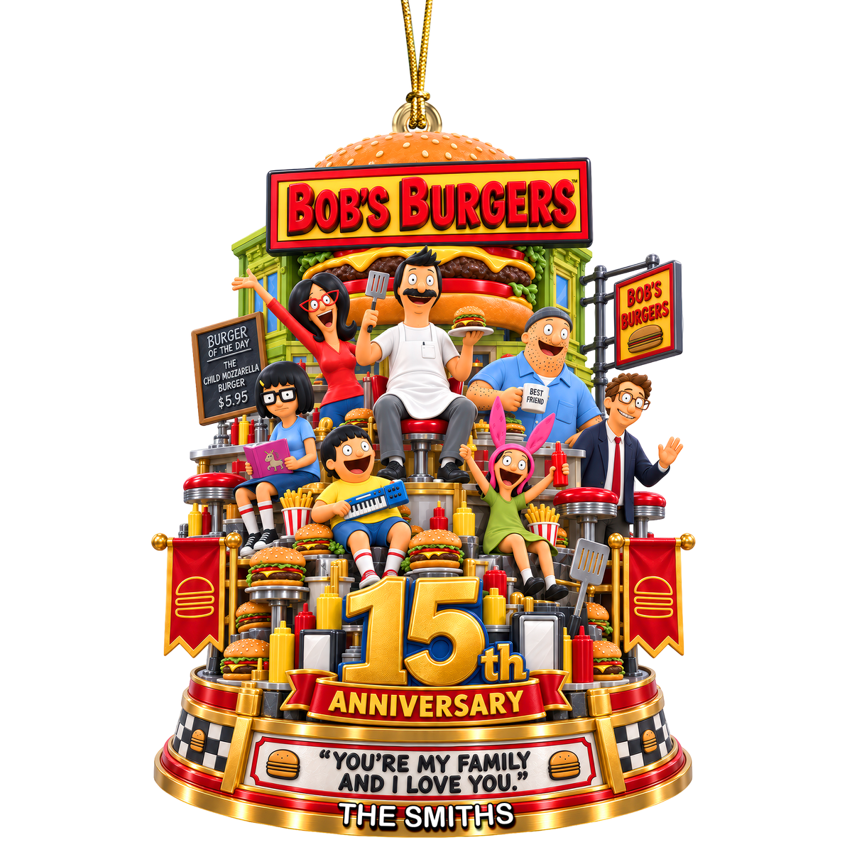 15th Anniversary Christmas Ornament - Personalized Gifts For Family 08ohqn071026-Homacus