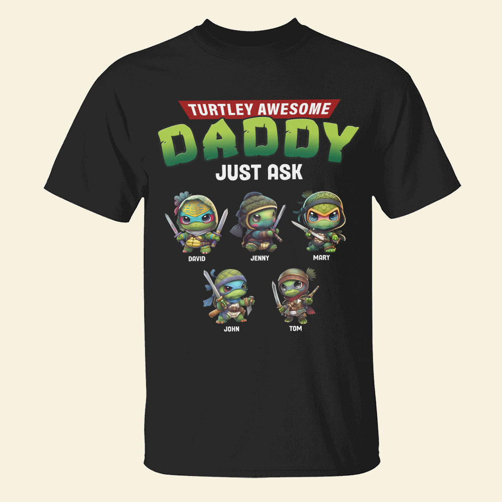 Personalized Gifts For Dad Shirt Awesome Daddy Just Ask 01totn300124-Homacus
