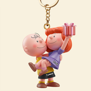 Forever Love Keychain Personalized Gifts For Couple 01OHDT041225-Homacus