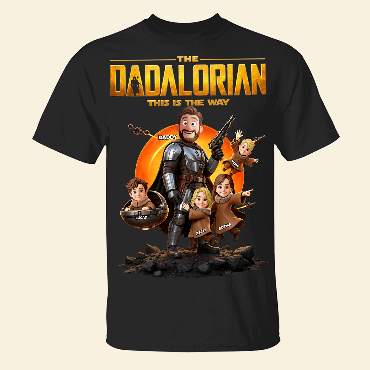 Dad Of The Galaxy Adventure Shirt - Personalized Gifts For Dad 01HUTN230526-Homacus