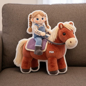 Horse Riding Pillow - Custom Photo Gifts For Horse Lovers 05natn121225-Homacus