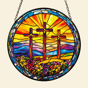 Personalized Gifts For Christian Stained Glass Christ Sunflower 01HUDT050325-Homacus