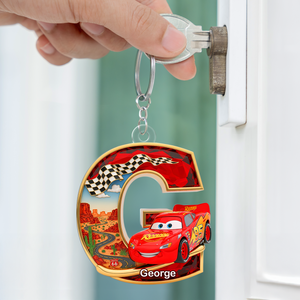 Car Keychain - Personalized Gifts For Cartoon Lover 02OHPU010725-Homacus