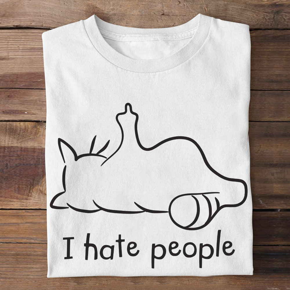Gifts For Cat Lover Shirt I Hate People 03ACPU010325-Homacus