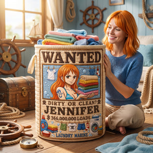Wanted Adventure Laundry Basket - Personalized Gifts 03paqn110726