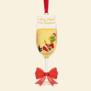 Personalized Funny Gifts For Drinking Lovers Christmas Ornament Merry Drunk - I'm Christmas 04pgtn071025-Homacus