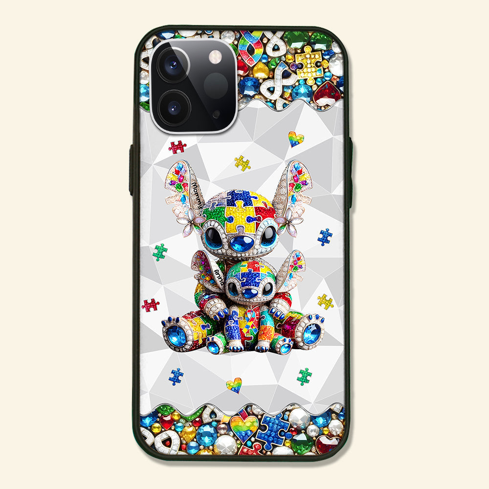 Personalized Gifts For Autism Mom Phone Case, Cute Character 01TGMH210325-Homacus