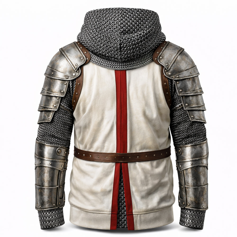 Knights Templar & Jesus 3D Hoodie - Personalized Gifts For Christians Warrior 01hutn271225-Homacus