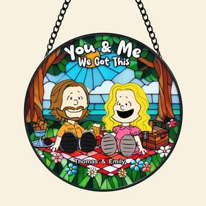Personalized Gifts For Couple Stained Glass, Happy Picnic 07qhpu080125pa-Homacus