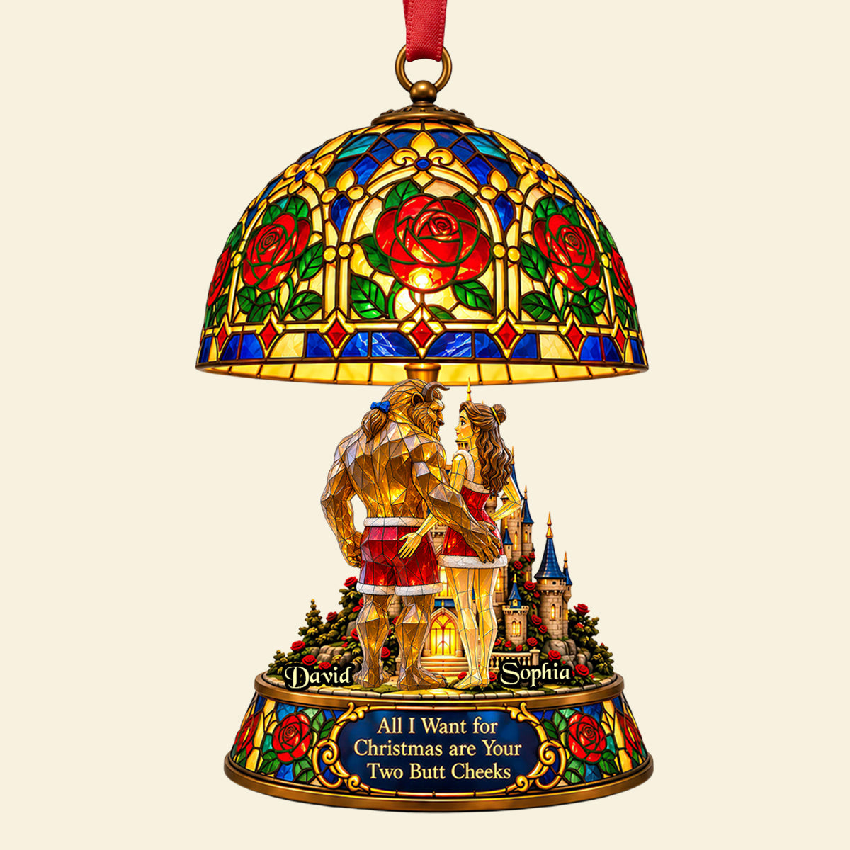 Naughty Fairy Tale Couple Christmas Ornament - Personalized Gifts For Couple 07ohdt231026-Homacus