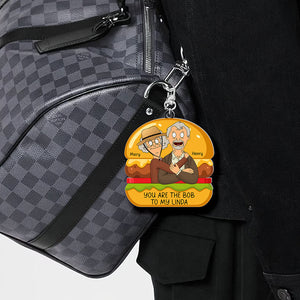 Personalized Gifts For Couple Keychain Hugging Couple 05NAQN060225HG-Homacus