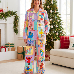 Lovely Nostalgic Cartoon Characters Pajama Set - Personalized Gifts 06naqn260826