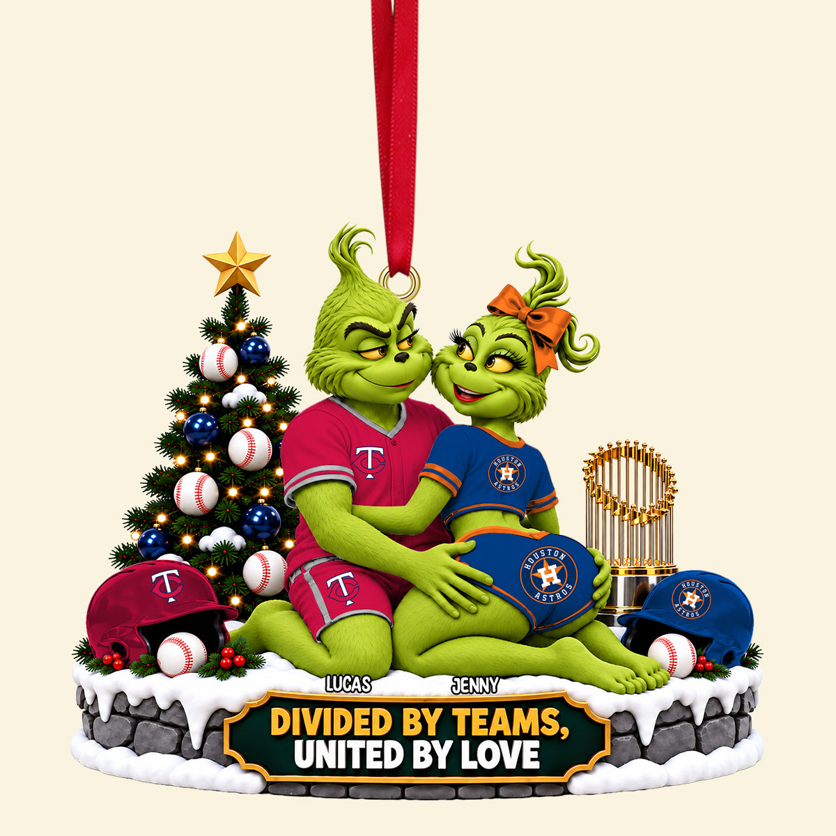 Rival Teams Christmas Ornament - Personalized Gifts For Sport Couple 01ohtn211026-Homacus