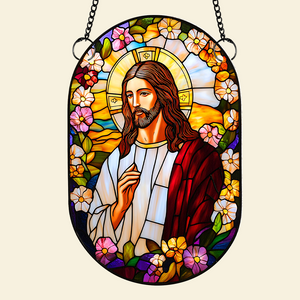 Personalized Gifts For Jesus Lover Suncatcher Ornament 06hupu070325-Homacus