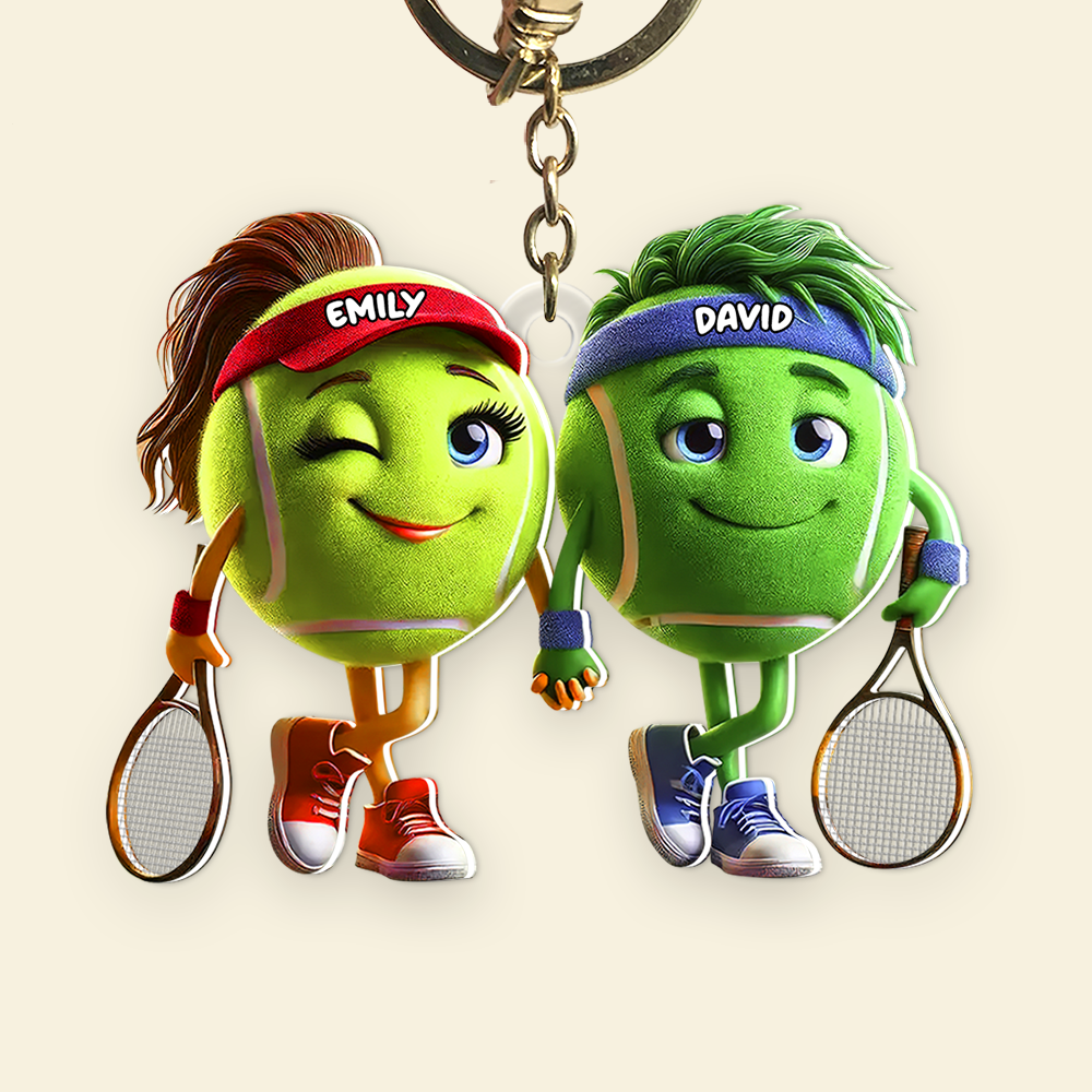 Personalized Gifts For Tennis Couple Keychain 04kapu051224-Homacus