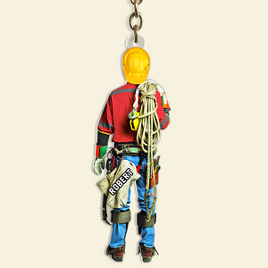 Lineman Keychain - Personalized Gifts For Lineman 07HUPU080725-Homacus