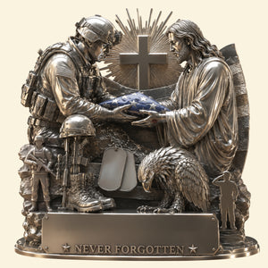 God Bless Our Veteran Plaque - Personalized Keepsake To Remember Veteran 03qhtn190626-Homacus